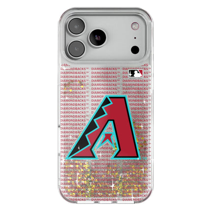 Arizona Diamondbacks Text Backdrop Glitter Phone Case for Apple iPhone