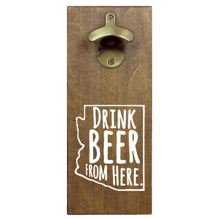 Arizona Drink Beer From Here Cap Catching Magnetic Bottle Openers