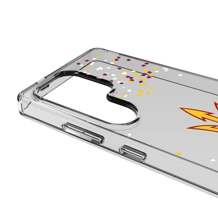 Arizona State University Sun Devils Confetti Clear Phone Case for Samsung Galaxy