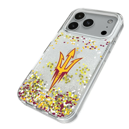 Arizona State University Sun Devils Confetti Glitter Phone Case for Apple iPhone