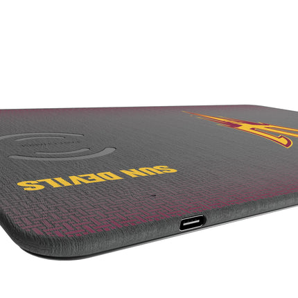 Arizona State University Sun Devils Linen 15-Watt Wireless Charger and Mouse Pad