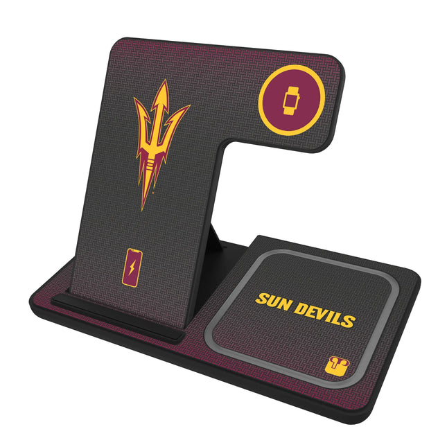 Arizona State University Sun Devils Linen 3 in 1 Charging Station