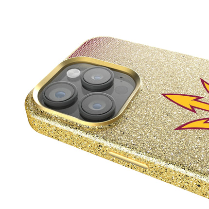 Arizona State University Sun Devils Linen Bling Phone Case for Apple iPhone