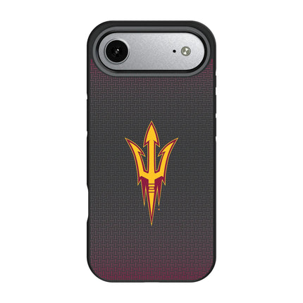 Arizona State University Sun Devils Linen Bump Phone Case for Apple iPhone