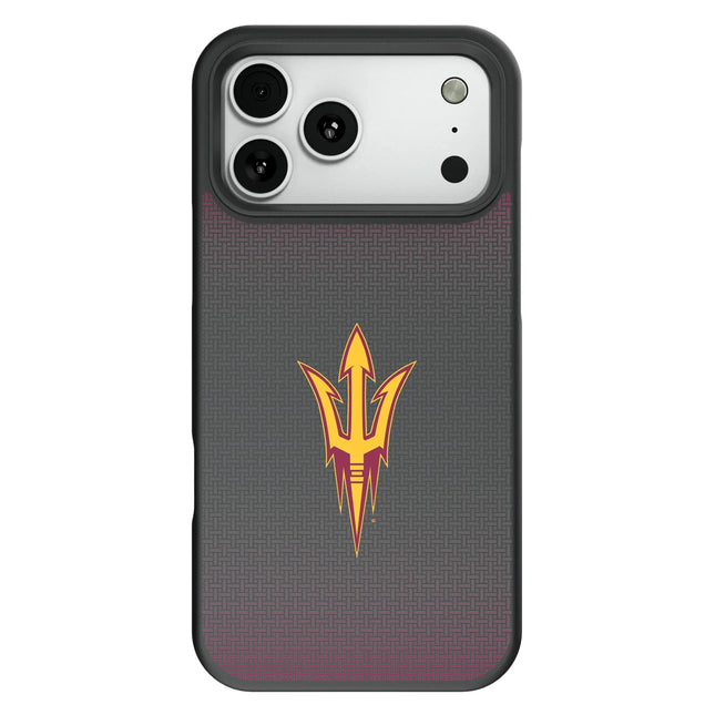 Arizona State University Sun Devils Linen Bump Phone Case for Apple iPhone