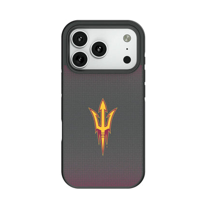 Arizona State University Sun Devils Linen Bump Phone Case for Apple iPhone