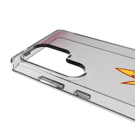 Arizona State University Sun Devils Linen Clear Phone Case for Samsung Galaxy
