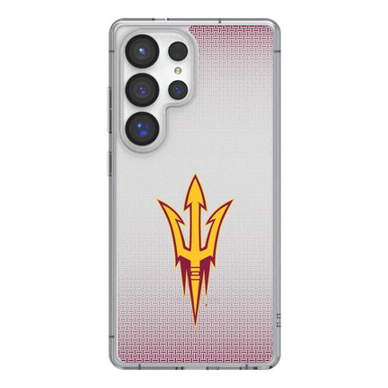 Arizona State University Sun Devils Linen Clear Phone Case for Samsung Galaxy