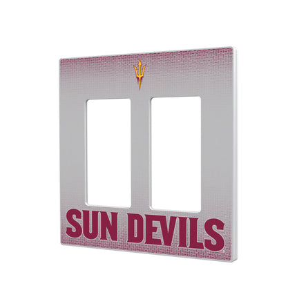 Arizona State University Sun Devils Linen Hidden-Screw Light Switch Plate