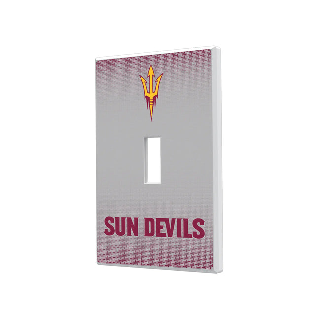 Arizona State University Sun Devils Linen Hidden-Screw Light Switch Plate