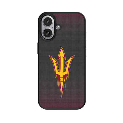 Arizona State University Sun Devils Linen MagSafe Compatible Phone Case for Apple iPhone