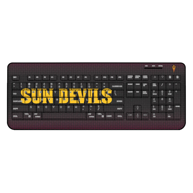 Arizona State University Sun Devils Linen Wireless USB Keyboard