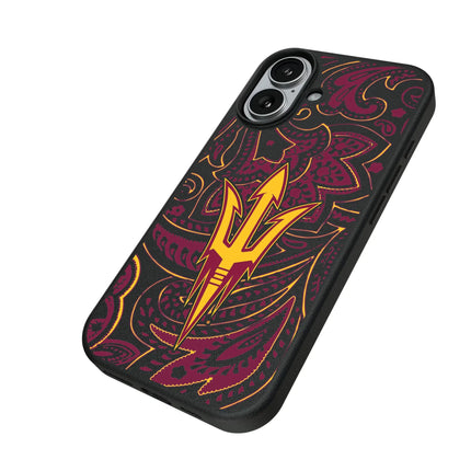 Arizona State University Sun Devils Paisley MagSafe Compatible Phone Case for Apple iPhone