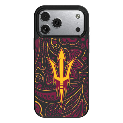 Arizona State University Sun Devils Paisley MagSafe Compatible Phone Case for Apple iPhone