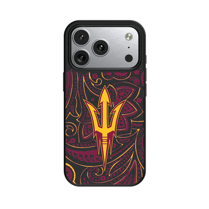 Arizona State University Sun Devils Paisley MagSafe Compatible Phone Case for Apple iPhone