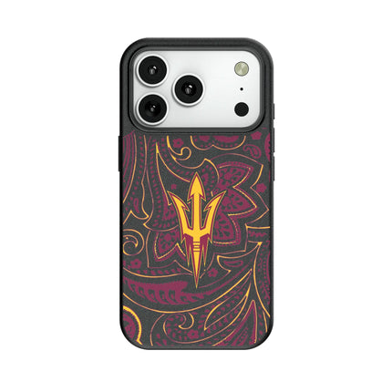 Arizona State University Sun Devils Paisley MagSafe Compatible Phone Case for Apple iPhone