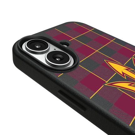 Arizona State University Sun Devils Plaid MagSafe Compatible Phone Case for Apple iPhone