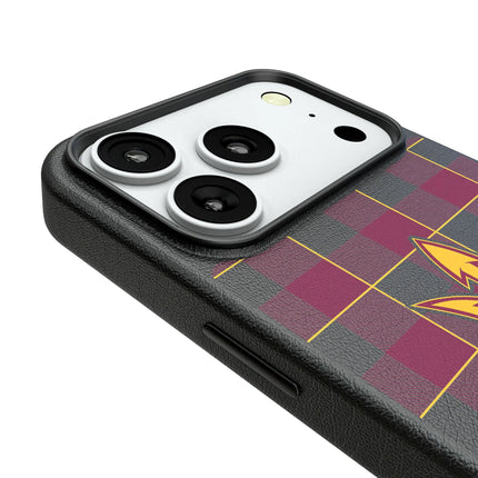 Arizona State University Sun Devils Plaid MagSafe Compatible Phone Case for Apple iPhone