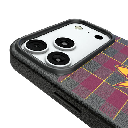 Arizona State University Sun Devils Plaid MagSafe Compatible Phone Case for Apple iPhone