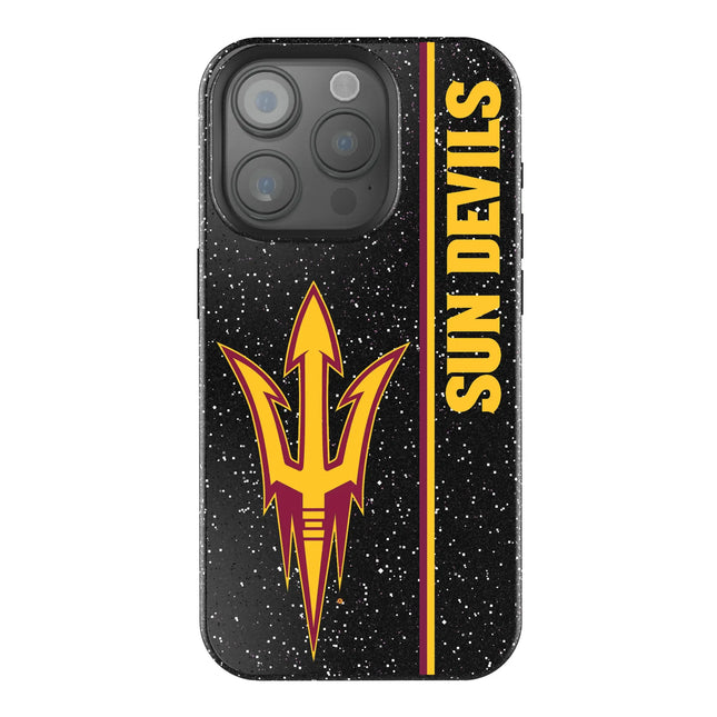 Arizona State University Sun Devils Sidebar Black Bling Phone Case for Apple iPhone