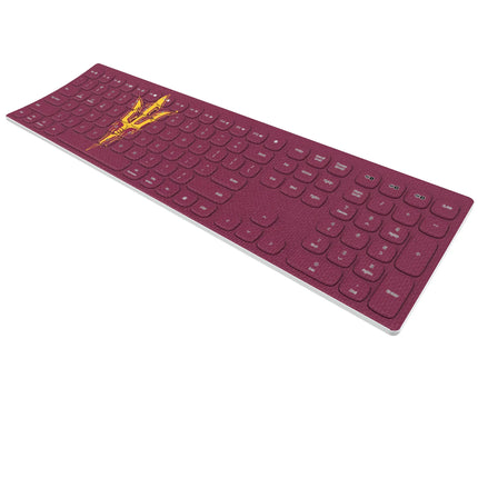 Arizona State University Sun Devils Solid Curved Wireless Keyboard