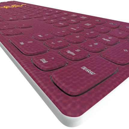 Arizona State University Sun Devils Solid Curved Wireless Keyboard