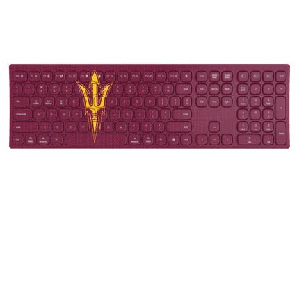 Arizona State University Sun Devils Solid Curved Wireless Keyboard