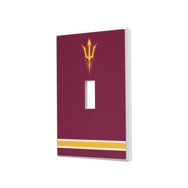 Arizona State University Sun Devils Stripe Hidden-Screw Light Switch Plate