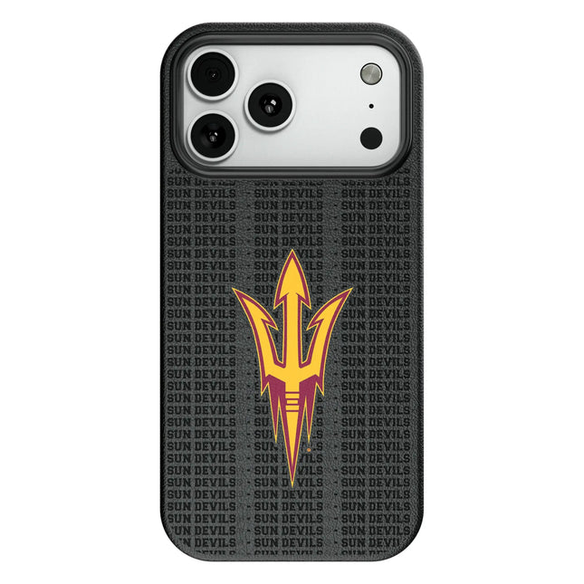 Arizona State University Sun Devils Text Backdrop MagSafe Compatible Phone Case for Apple iPhone