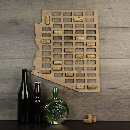 Arizona Wine Cork Map