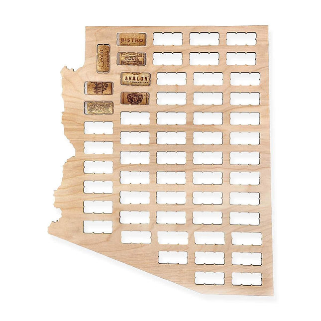 Arizona Wine Cork Map