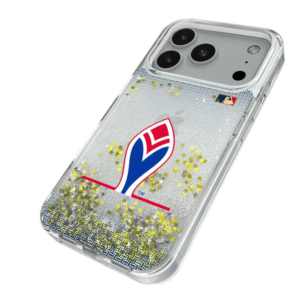 Atlanta Braves 1972-1975 - Cooperstown Collection Linen Glitter Phone Case for Apple iPhone
