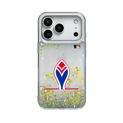 Atlanta Braves 1972-1975 - Cooperstown Collection Linen Glitter Phone Case for Apple iPhone