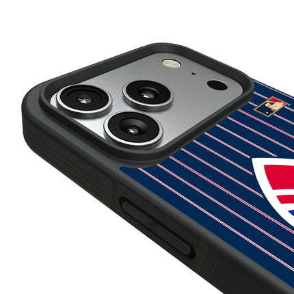 Atlanta Braves 1972-1975 - Cooperstown Collection Pinstripe Bump Phone Case for Apple iPhone