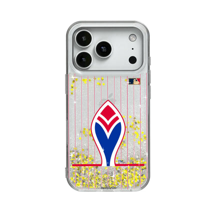 Atlanta Braves 1972-1975 - Cooperstown Collection Pinstripe Glitter Phone Case for Apple iPhone