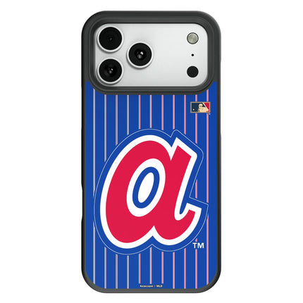 Atlanta Braves 1972-1980 - Cooperstown Collection Pinstripe Bump Phone Case for Apple iPhone