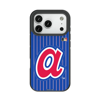 Atlanta Braves 1972-1980 - Cooperstown Collection Pinstripe Bump Phone Case for Apple iPhone