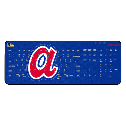 Atlanta Braves 1972-1980 - Cooperstown Collection Solid Wireless USB Keyboard