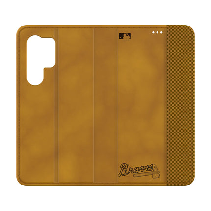 Atlanta Braves Burn Folio Phone Case for Samsung Galaxy