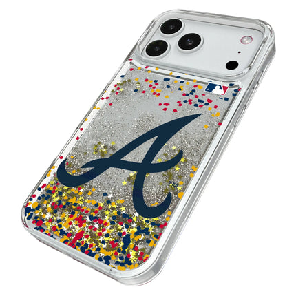 Atlanta Braves Confetti Glitter Phone Case for Apple iPhone