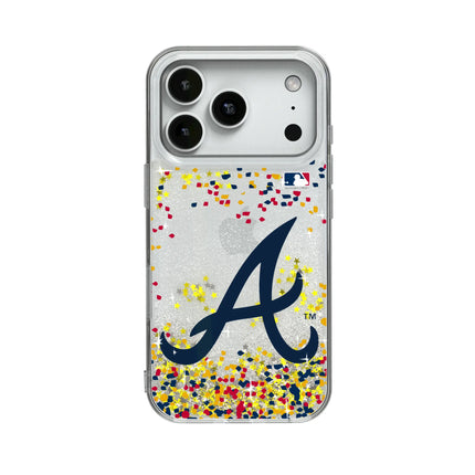 Atlanta Braves Confetti Glitter Phone Case for Apple iPhone