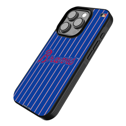 Atlanta Braves Home 2012 - Cooperstown Collection Pinstripe Bump Phone Case for Apple iPhone