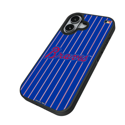 Atlanta Braves Home 2012 - Cooperstown Collection Pinstripe Bump Phone Case for Apple iPhone