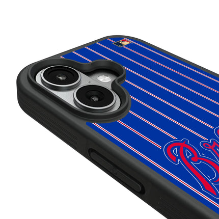 Atlanta Braves Home 2012 - Cooperstown Collection Pinstripe Bump Phone Case for Apple iPhone