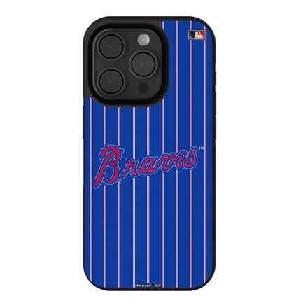 Atlanta Braves Home 2012 - Cooperstown Collection Pinstripe Bump Phone Case for Apple iPhone