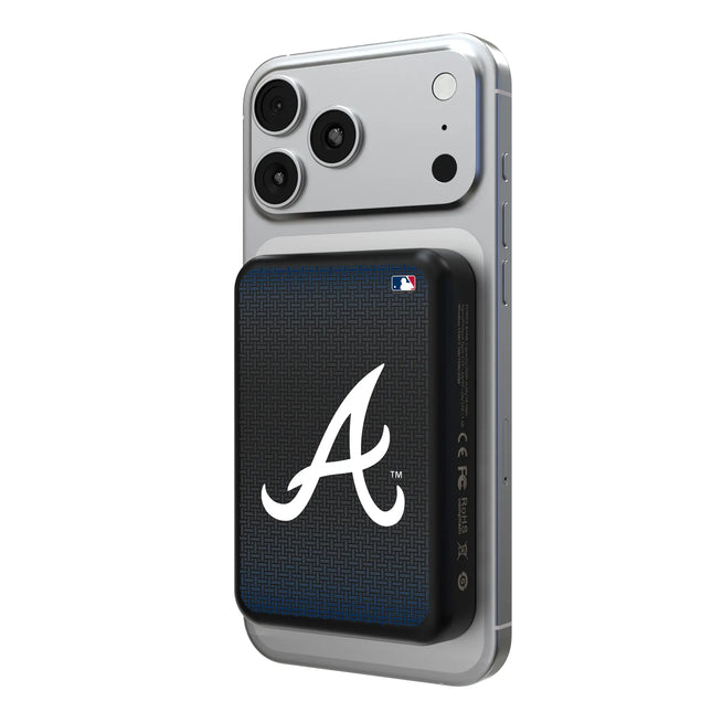 Atlanta Braves Linen Wireless Mag Power Bank