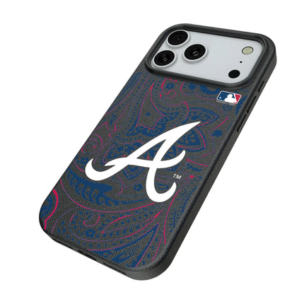 Atlanta Braves Paisley MagSafe Compatible Phone Case for Apple iPhone