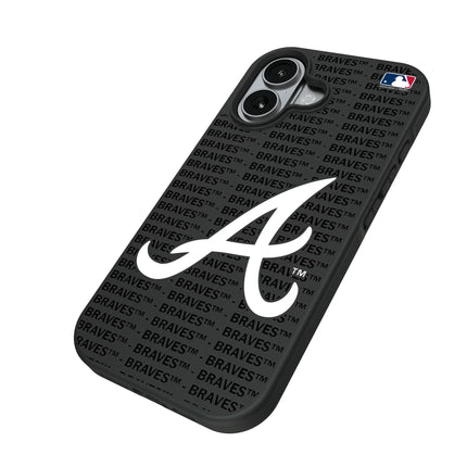 Atlanta Braves Text Backdrop Bump Phone Case for Apple iPhone
