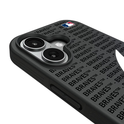 Atlanta Braves Text Backdrop Bump Phone Case for Apple iPhone