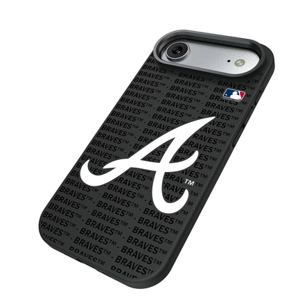 Atlanta Braves Text Backdrop Bump Phone Case for Apple iPhone